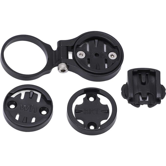 Fietscomputer Stuur Top Cap Mount Fietscomputerhouder Draaibaar voor Garmin Buiten Fietsen black