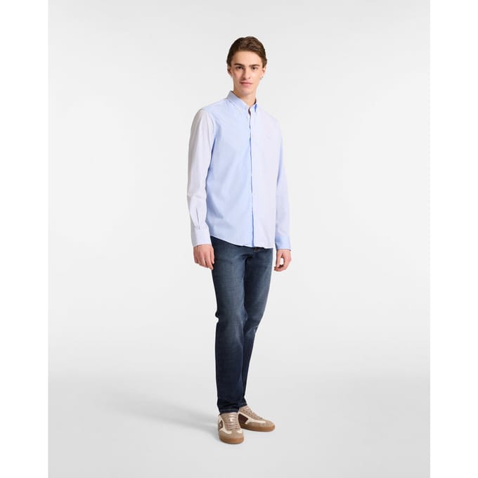 blauw man shirt