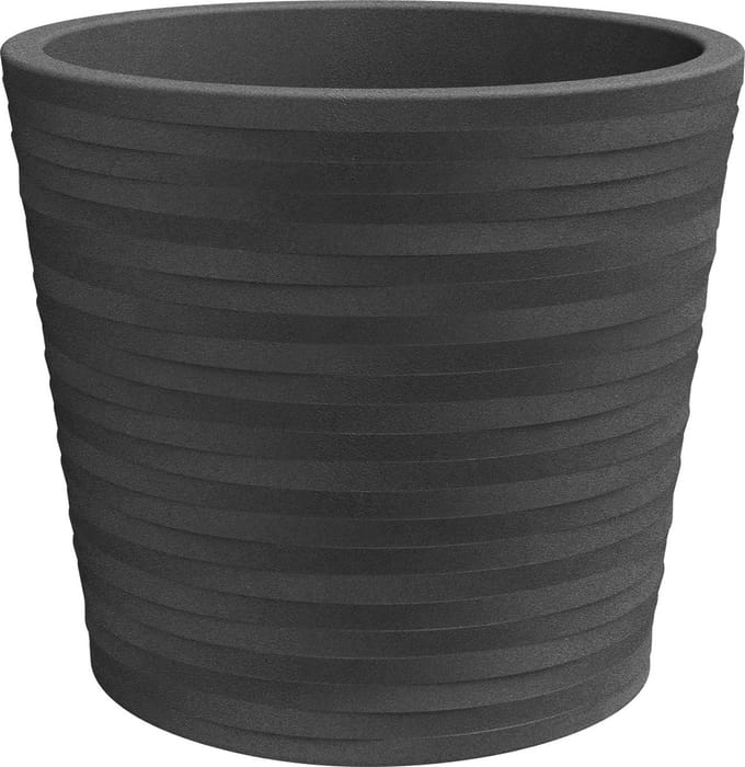 Bloempot Rond Hermes Elegance 30cm ANTRACIET Nicoli