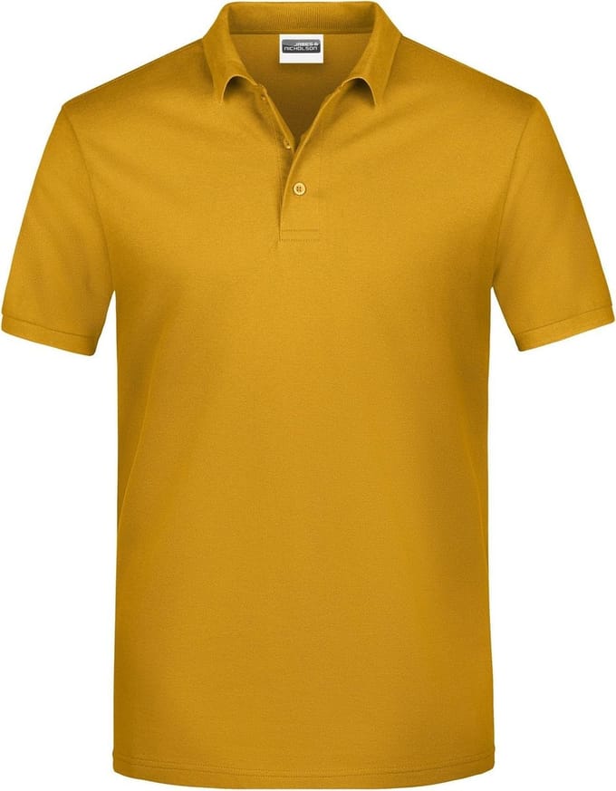 James & Nicholson Heren Basis Polo Shirt (Goudgeel)