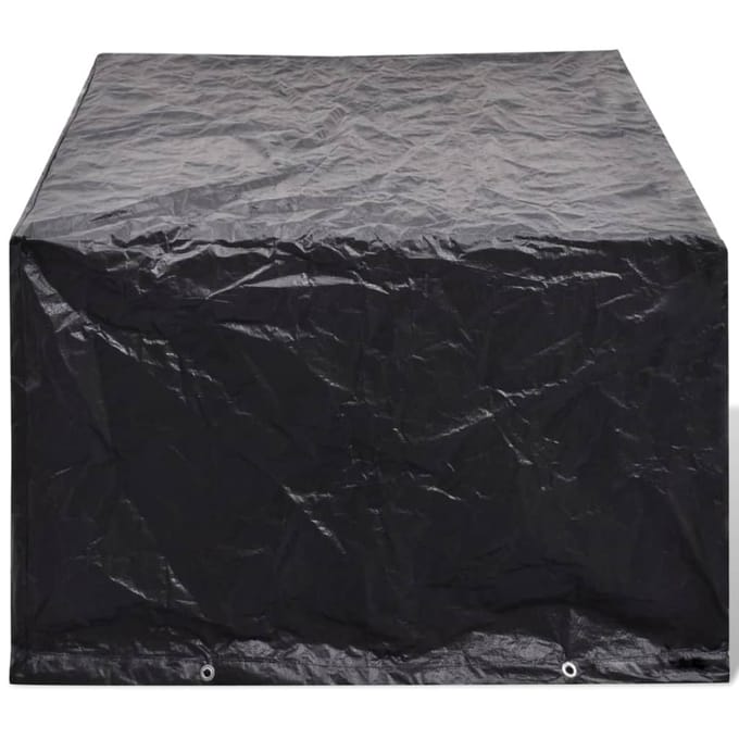 vidaXL - Tuinmeubelhoezen - poly - rattan - 2 - st - 4-persoons - 180x140 - cm