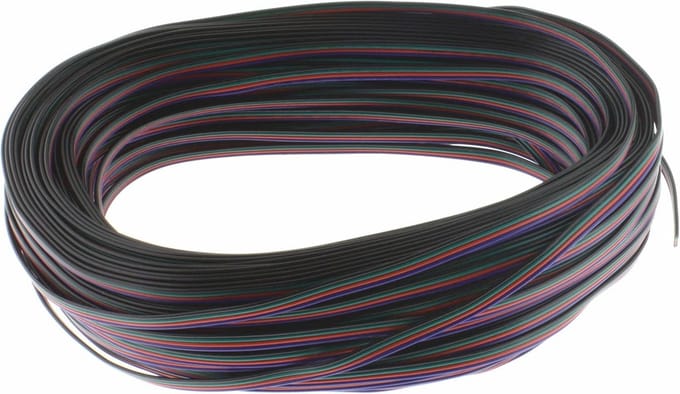 RGB verlengkabel voor LED-strips SMD5050 - 5 tot 50 meter