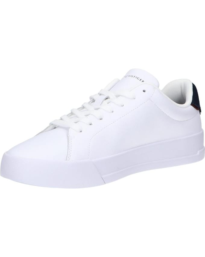Tommy Hilfiger - Heren Sneakers Court Leather - Wit - Maat 42