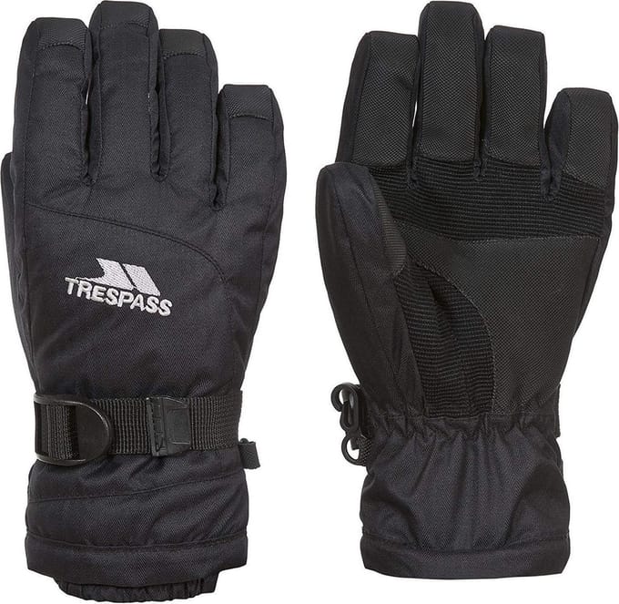 Trespass Childrens/Kids Simms Waterproof Gloves (Black)