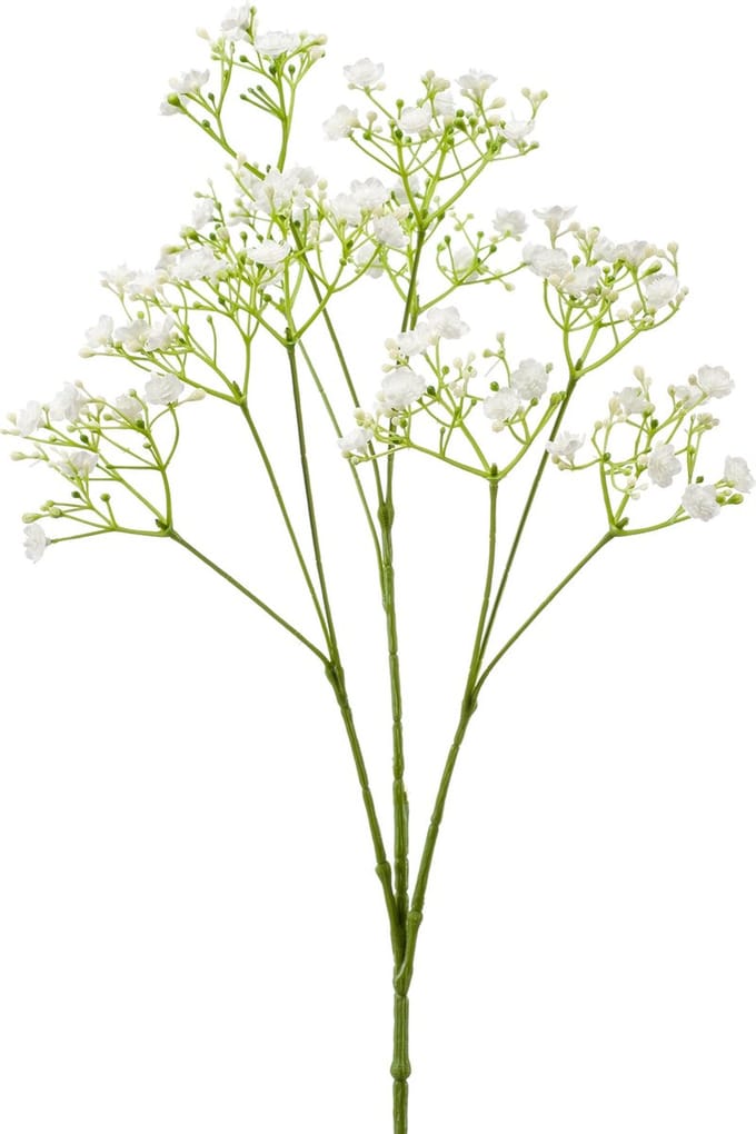 Emerald - Kunstbloem Gipskruid 68cm wit - Kunstplant voor binnen