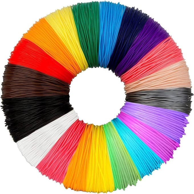 Modito 3D Pen Vullingen - 3D Pen Navulling - 16 Kleuren - 80 Meter filament