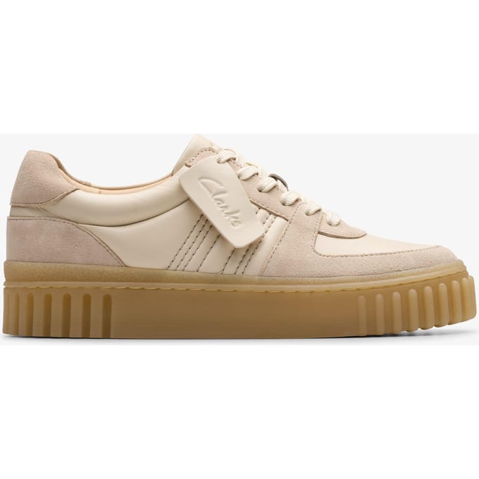 Mayhill Kant Sand Combinatie Leren Schoenen