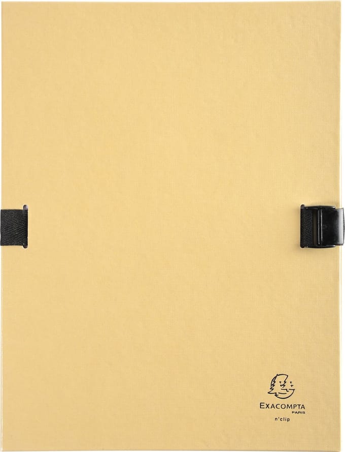 Exacompta 10x N'CLIP® Map uitrekbare rug en klep - Mastiek - 21525E