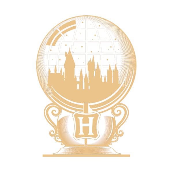 Harry Potter Hogwarts Snowglobe dames t-shirt - Wit - L