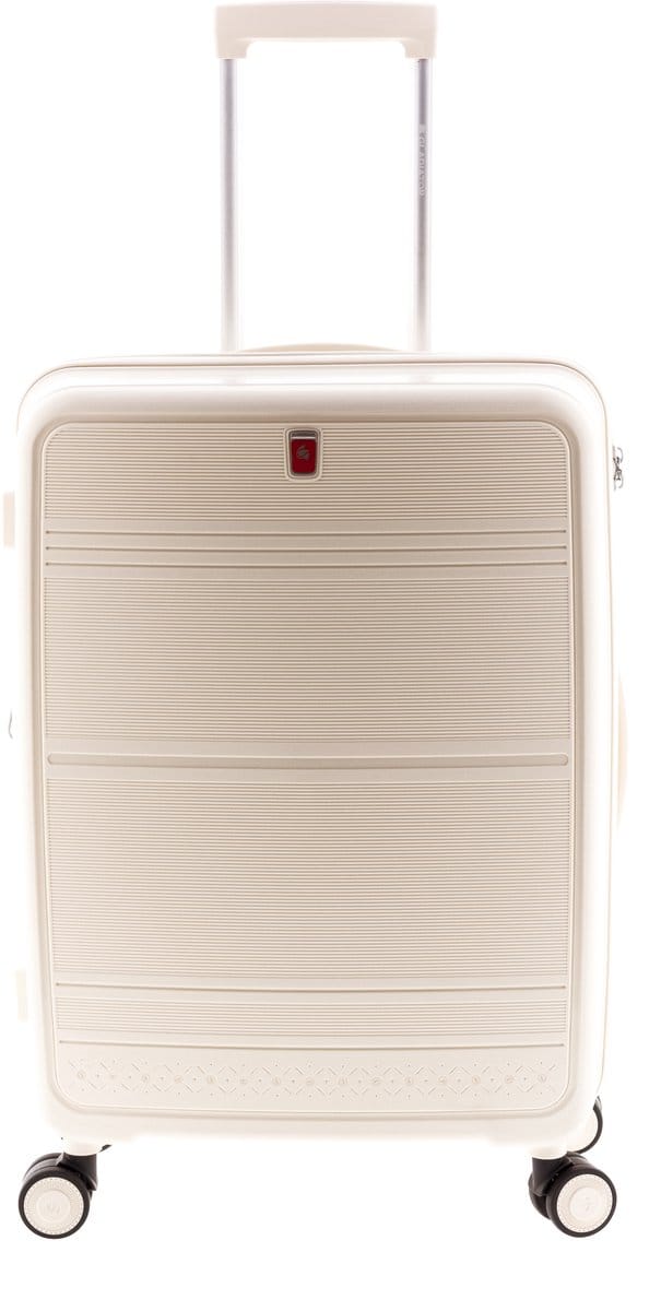 Gladiator Saona Middelgrote Koffer - 65 cm - 70/80 liter - Expandable - TSA slot - Wit