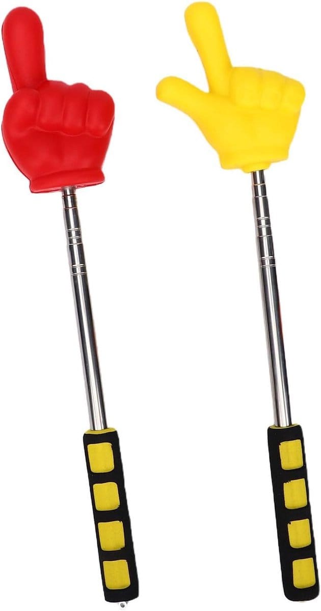 Telescopische Aanwijzerstok - Uitschuifbare Vinger - Presenteren in Klas - Stevige Plastic Constructie - 2 Stuks - Niet gespecificeerd