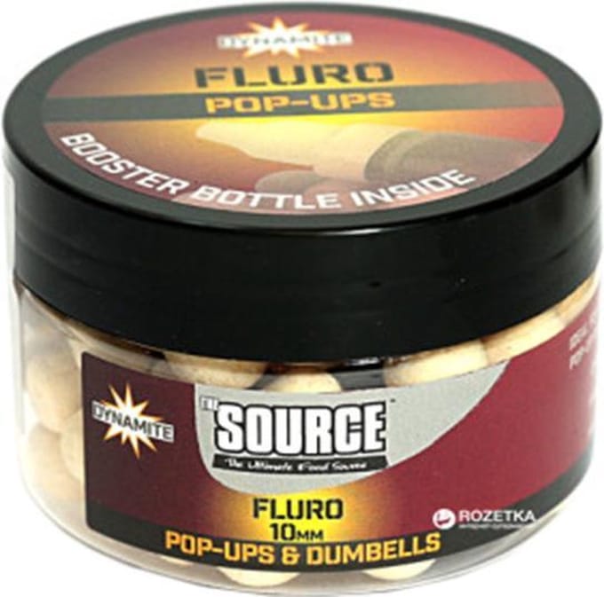 Dynamite Baits Source Fluro - Pop Ups - 10mm - Wit
