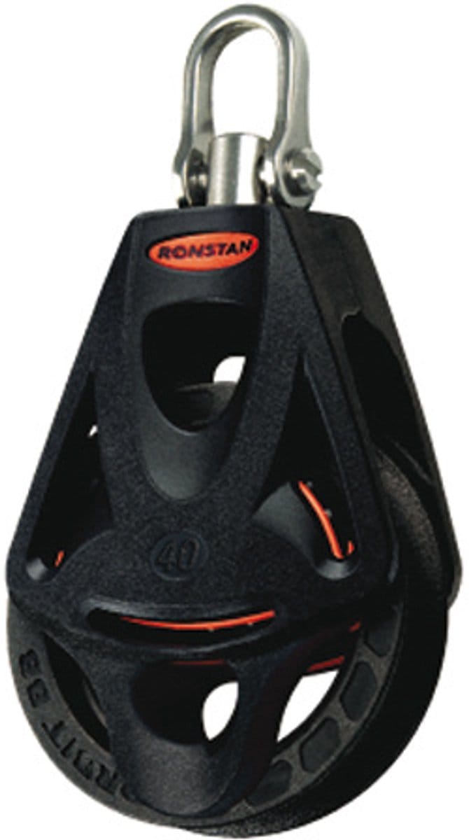 Ronstan RF45110 Orbit 40mm, 1-schijfsblok, swivel, hondsvot