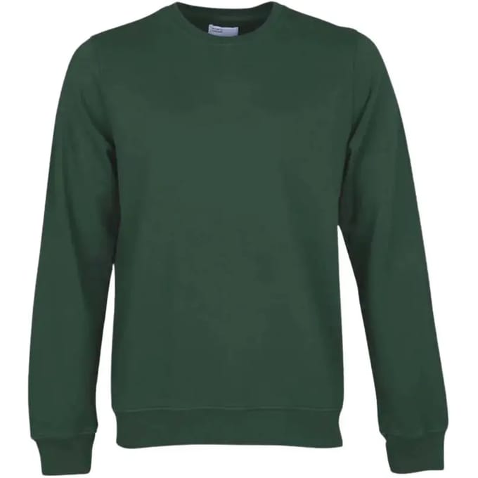 Sweatshirt ronde hals Colorful Standard Classic Organic emerald green