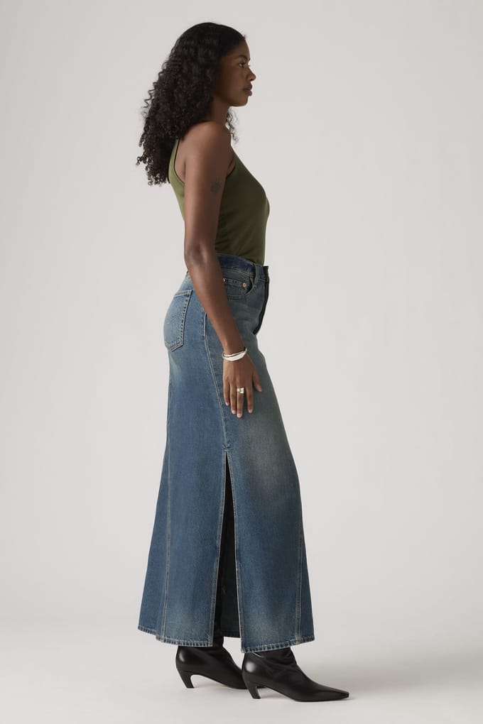 Levi's Long Icon Skirt Blue Taglia: W24 | Maxi gonne Outlet | Donna | Blu