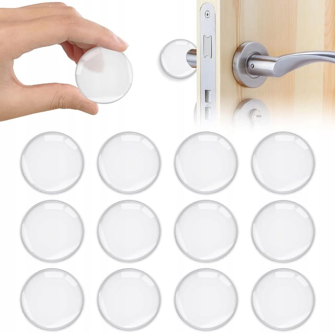 12x Deurstopper - Transparante Muurbescherming voor Deurklinken