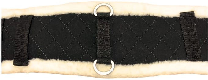 Pagony Artificial Fur Dressuursingel - Maat: 75 - Zwart - Polyester