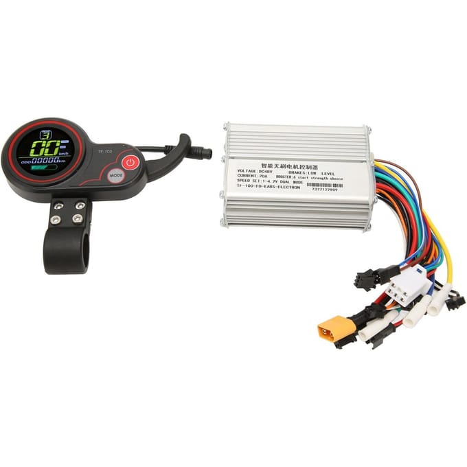 48V 20A Motor Borstelloze Controller met Display Paneel 3 Niveaus Achtergrondverlichting Aluminiumlegering voor white