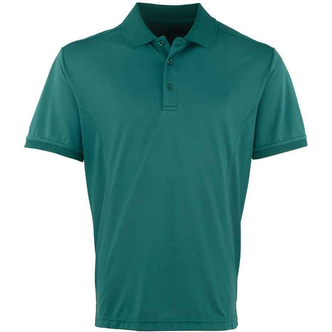 Premier Heren Coolchecker Pique Poloshirt (Fles groen)