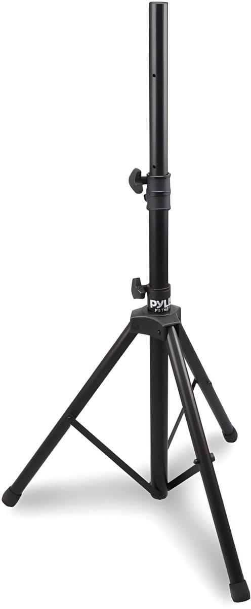 Pyle Luidsprekerstandaard – Verstelbare Driepoot 92–147 cm, Zware Uitvoering met Veiligheidspin – Voor Podium & Studio