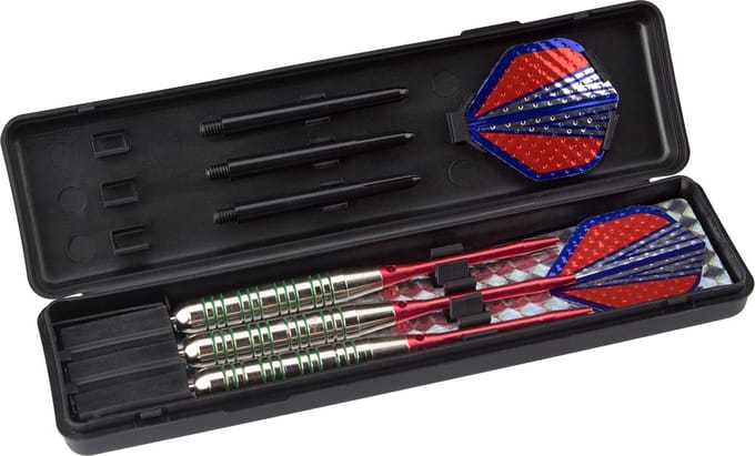 Abbey Darts Dartspijlenset 3d Flight Nikkel Silver Geel/zilver
