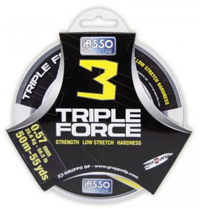Asso Triple Force 50 M Monofilament Transparant 0.104 mm