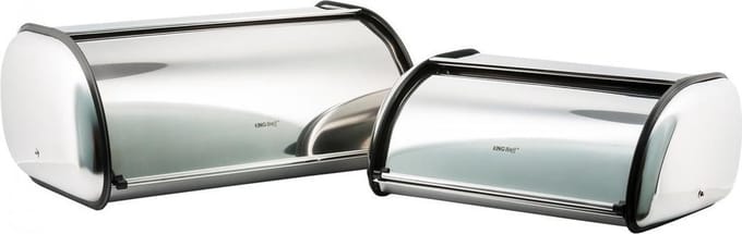 Kinghoff 3201 broodtrommels - rvs - 43.5x27,5x18.5 cm en 36x24x15 cm