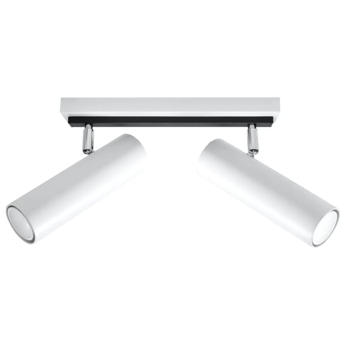 Sollux Lighting Plafondlamp Direzione - GU10 - wit - staal - 20x30x6cm