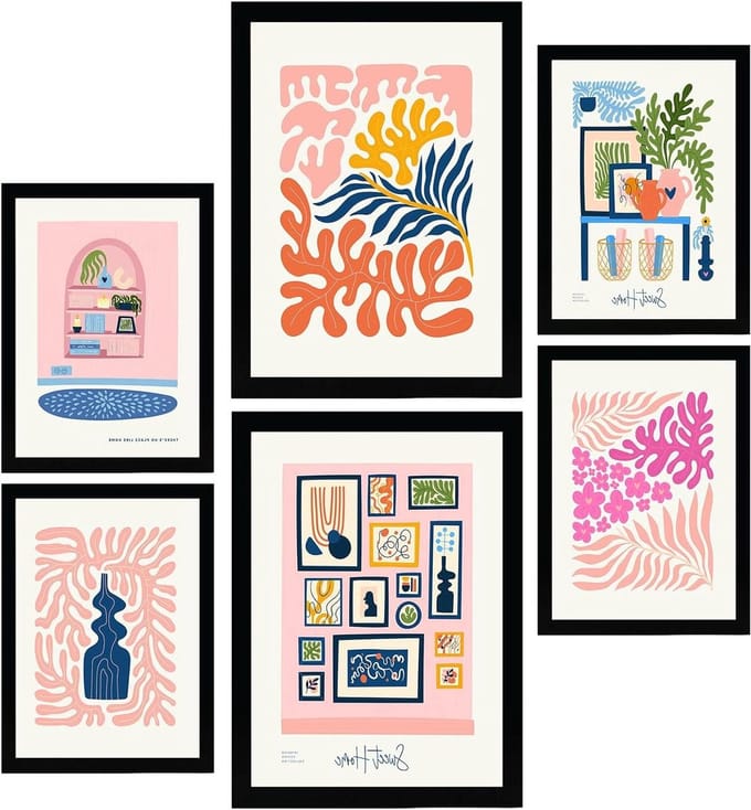 Poster Set - Wanddecoratie Prints - Interieur Opfrissen - Minimalistisch Pastel Design - A3 en A4 - Pastel