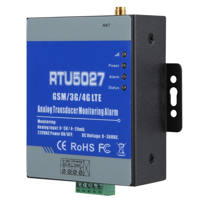 GSM Analoge Alarm Transducer Stroomstatus Bewaking Alarm Controller gray