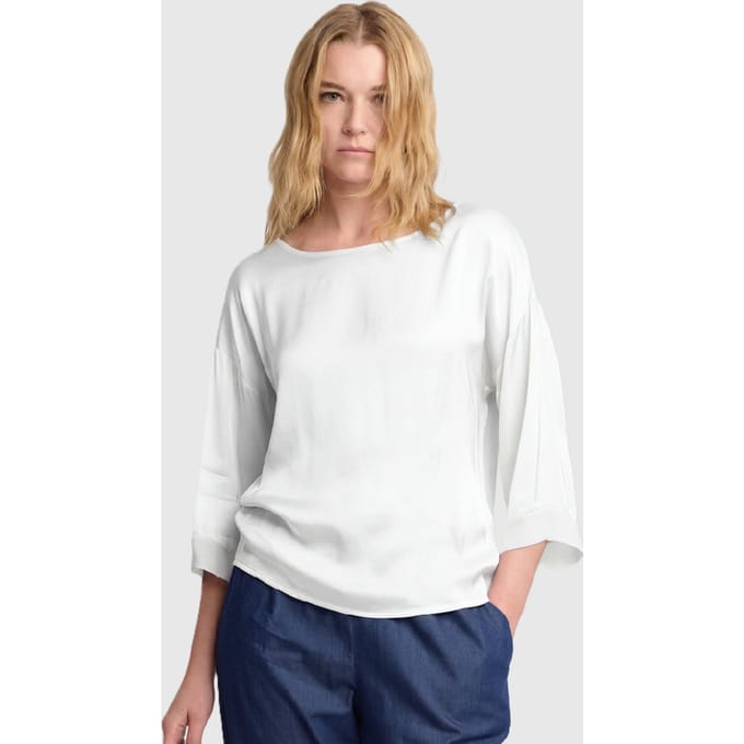 blauw wit vrouw