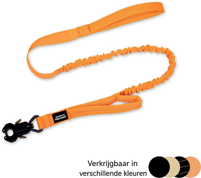 Always Prepared Pro Hondenriem - Elastisch - 120 cm - Oranje