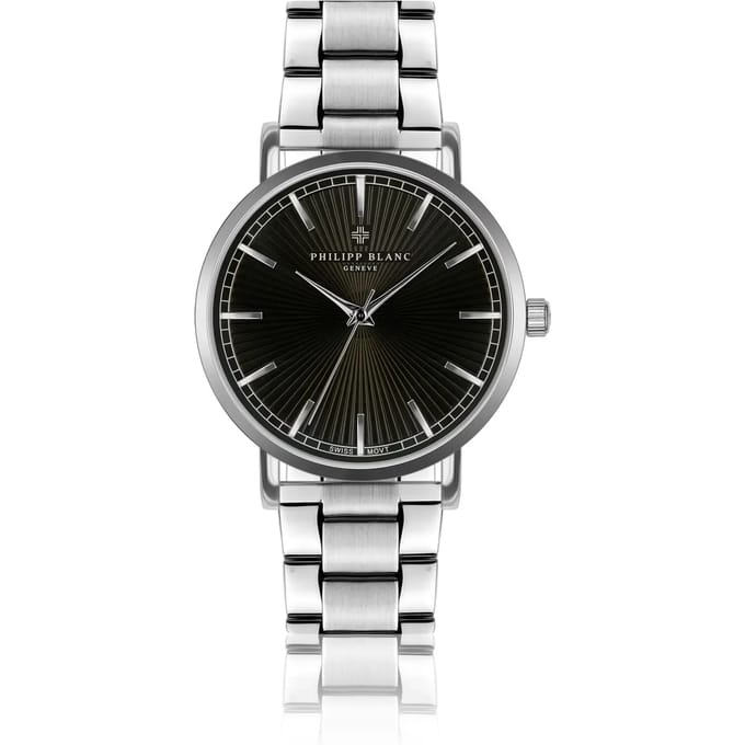 Zilveren horloge Philipp Blanc Vernier