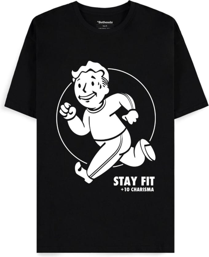 Fallout Stay Fit Heren T-shirt - zwart - M