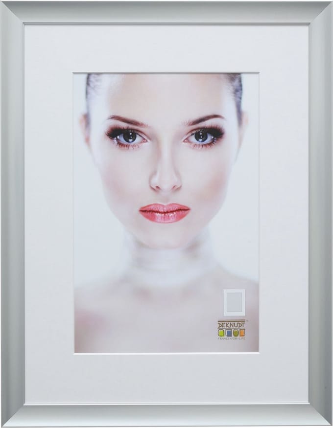 Deknudt Frames fotolijst S021E1 - zilver - passe-partout - 30x40 cm