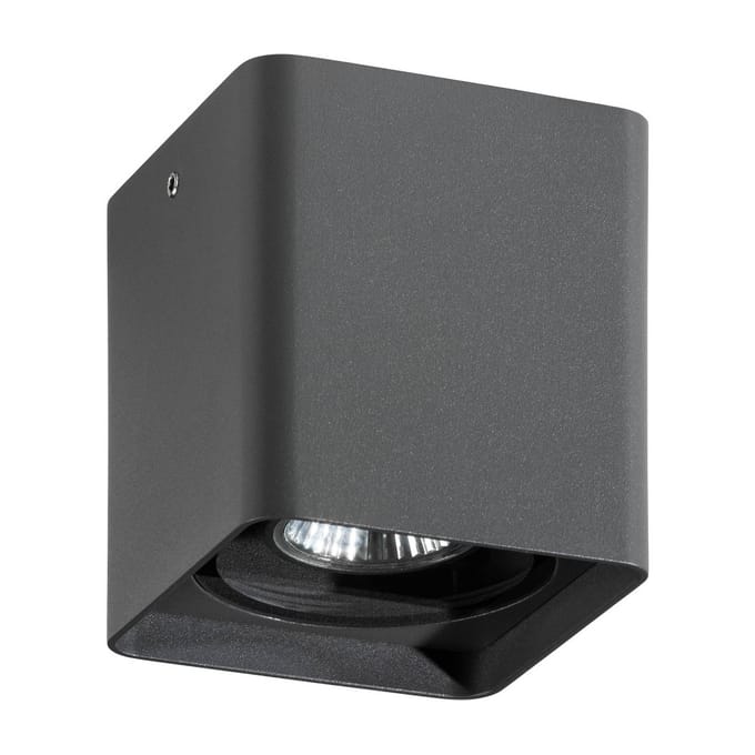 LCD Buiten plafondlamp 5055, grafiet, 10 cm, metaal, IP54, GU10