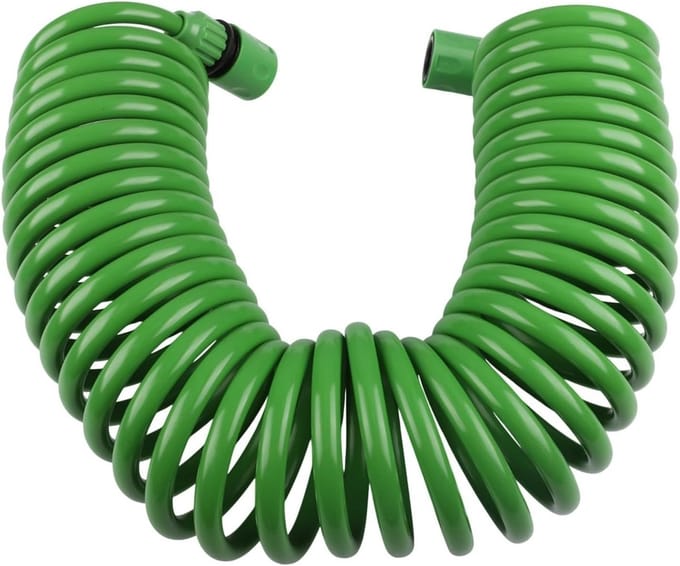 Tuinslang - Waterslang Flexibele slang - Gazon Bewateren - Intrekbaar ontwerp - 10 meter - Groen