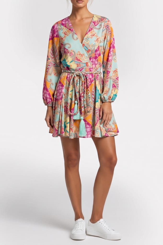 GUESS Grenada Maya Surplic Grenada Print Taglia: 44 | Abiti Mini Outlet | Donna