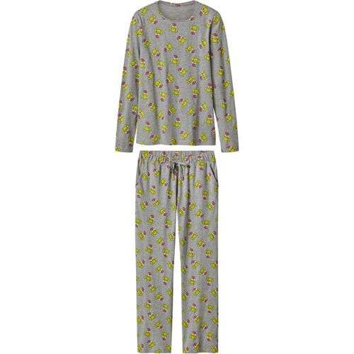 Lidl Dames kerstpyjama The Grinch (Grijs, S (36/38))