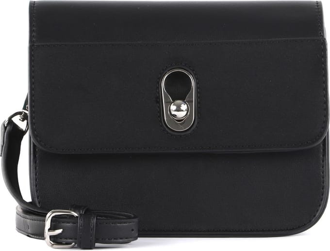 SEIDENFELT MANUFAKTUR Schoudertas SFM215 Shoulderbag Black Zwart