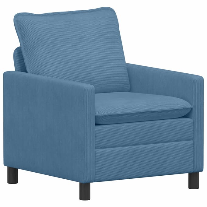 vidaXL - Bank - Blauw - 76 - x - 81 - x - 87,5 - cm - Stof