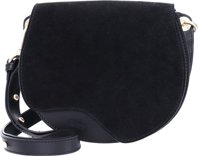 BREE Leren Schoudertas Nature Beauty 6 Shoulder Bag Black Zwart