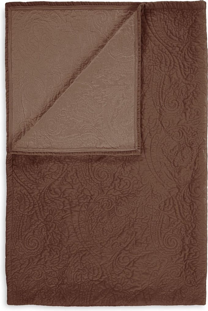 Essenza Roeby Plaid Chocolade - 135x170 cm