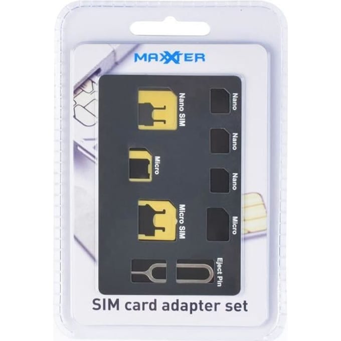 SIM-kaart Adapter Set Kit Nano Micro SIM Telefoon Smartphone Mobiel zoals normale SIM-kaarten!