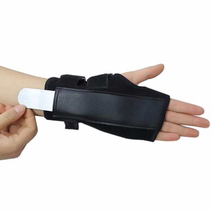 Polsbandage Handbrace Polssteun Vingerspalk Steunhulpmiddel Left Hand zwart
