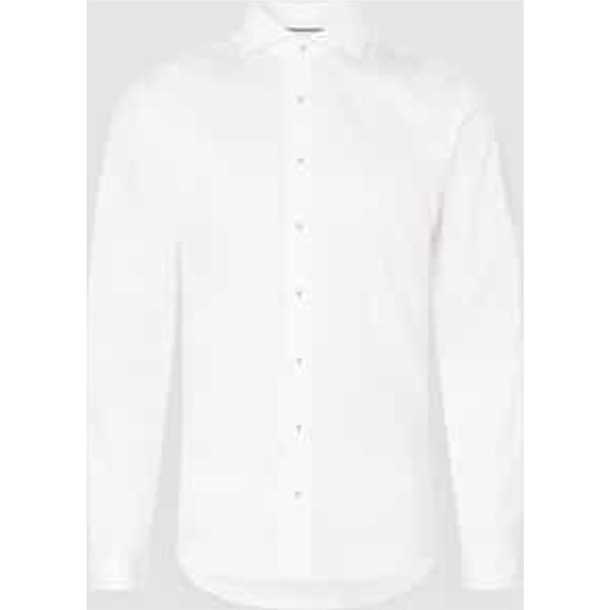 Slim fit vrijetijdsoverhemd van twill