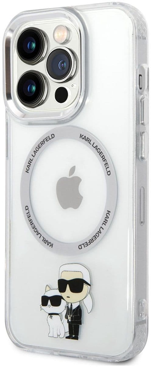 Karl Lagerfeld iPhone 14 Pro Max hardcase transparent Iconic Karl&Choupette Magsafe