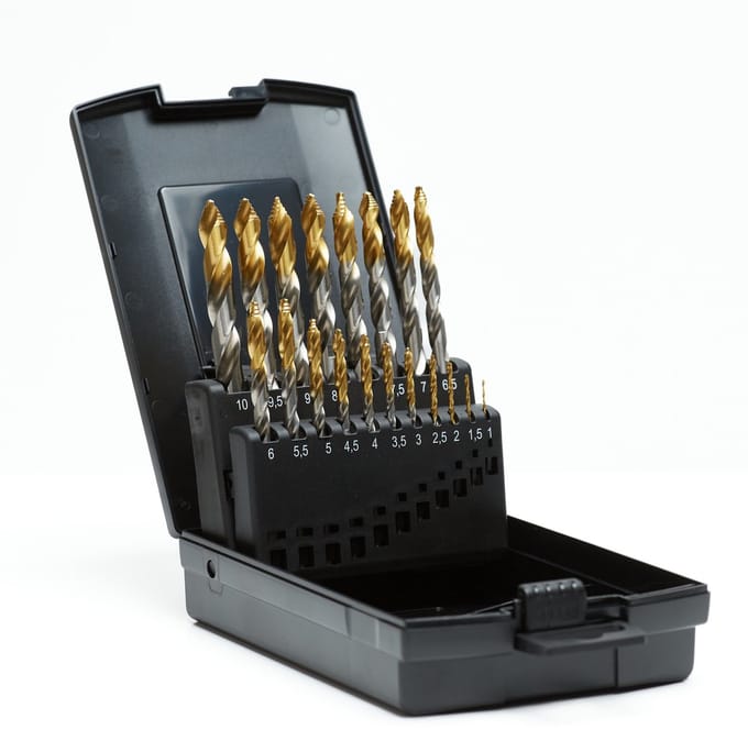 Mblade Spiraalborenset met stappenboor - STEP POINT DIN338 - M2 - 118° – 19-delig : 1-10 mm