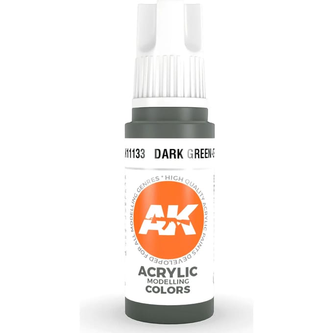 Dark Green-Grey Acrylic Modelling Color - 17ml - AK-11133