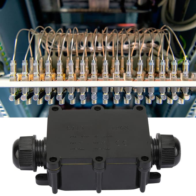 IP68 Waterdichte Lasdoos Elektrische Behuizing Kabelverbindingsklemmenblok (Tweerichtings)